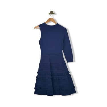 Shoshanna Asymmetric Sleeve Textured Dress