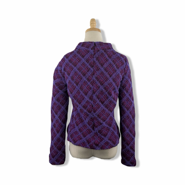 Area Stars Textured Patterned Long Sleeve Top