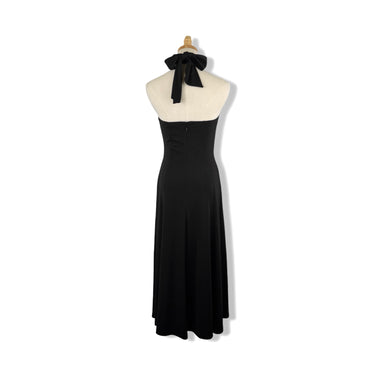 Donna Karan Midi A-Line Halter Dress