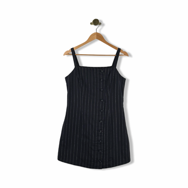 Heartloom Pinstripe Button Down Mini Dress
