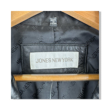 Vintage Jones New York Leather Car Coat