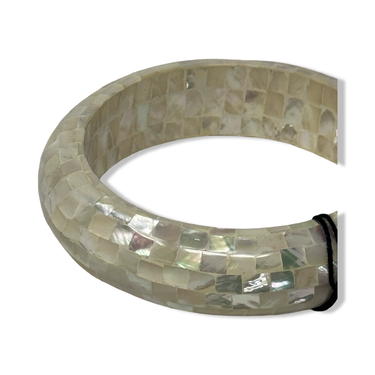 Vintage R.J. Graziano Iridescent Mosaic Bangle
