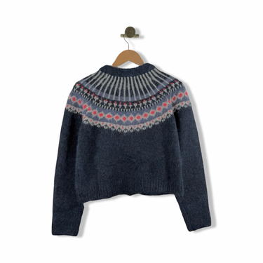 Camellia Fair Isle Cardigan with Nordic Pattern