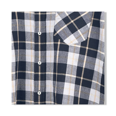 Billy Reid Linen Blend Plaid Shirt