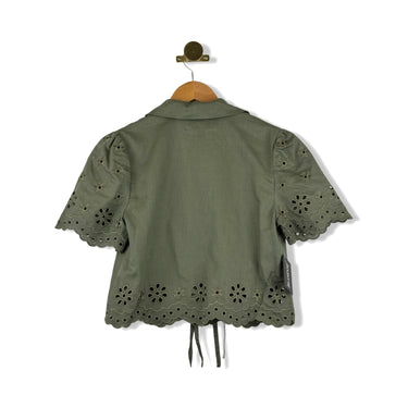 BLANKNYC Eyelet Linen Shirt