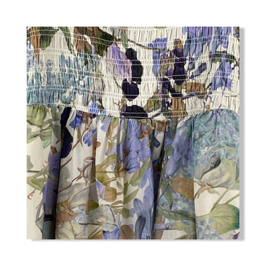 & Other Stories Floral Square Neck Mini Dress