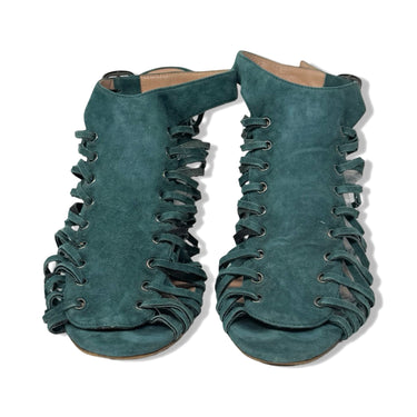 Barneys New York Lace Up Heeled Sandals