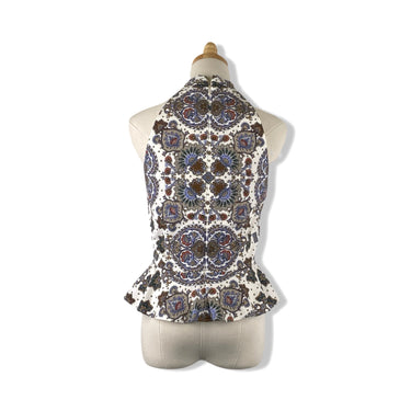 Veronica Beard Printed Halter Top