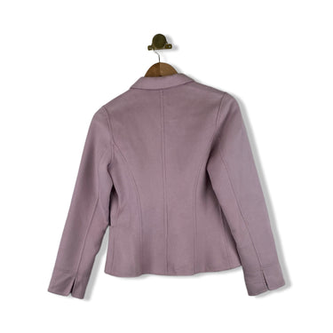 Max Mara Studio Shrunken Angora Blend Fitted Blazer