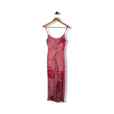 Vintage Guava Floral Leopard Maxi Dress