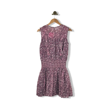 Shoshanna Floral Ruffle Smocked Mini Dress