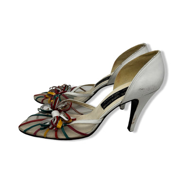 Vintage Stuart Weitzman Mr. Seymour Mesh Bow Heels