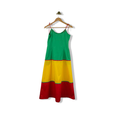 Colorblock Button Up Dress