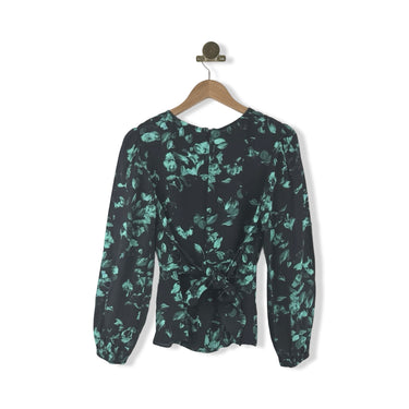 Shoshanna Keyhole Floral Tie Top