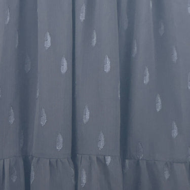 Shoshanna Patterned Half Puff Sleeve Smocked Maxi Dress