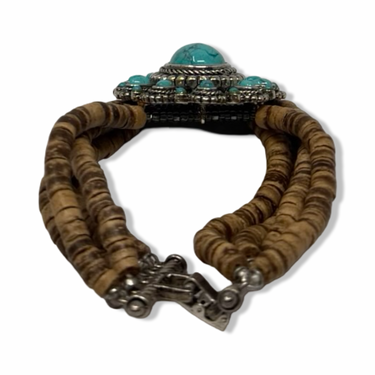 R.J. Graziano Turquoise and Shell Bracelet