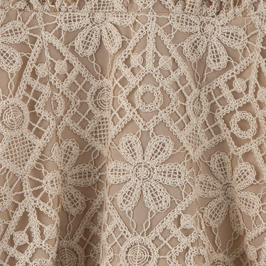 Shoshanna Long Sleeve Floral Lace Mini Dress