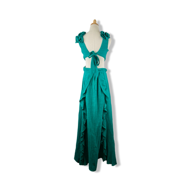 Christelle Nima Linen Blend Cutout Dress