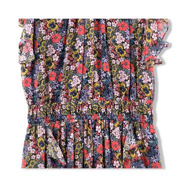 Shoshanna Floral Ruffle Mini Dress