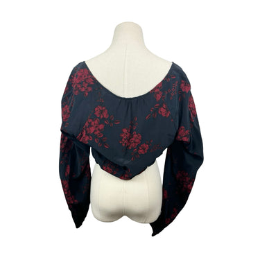 Marissa Webb Collective Floral V-Neck Crop Top