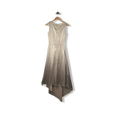 Shoshanna Metallic Ruffle Maxi Dress