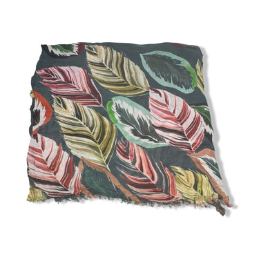 Echo Leaf Print Scarf