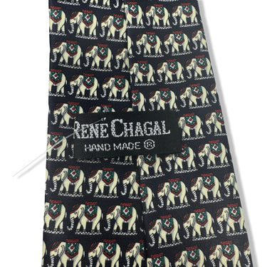 Rene Chagal Elephant Patterned Tie