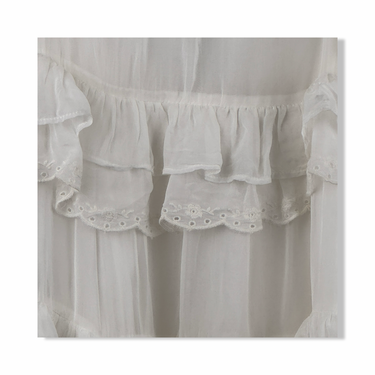 Zara Sheer Ruffle Mini Dress