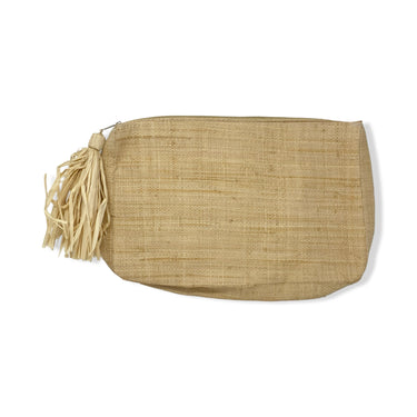 Mar Y Sol Straw Fringe Clutch