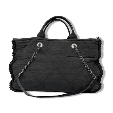 Chanel Canvas Double Face Deauville Shopping Tote