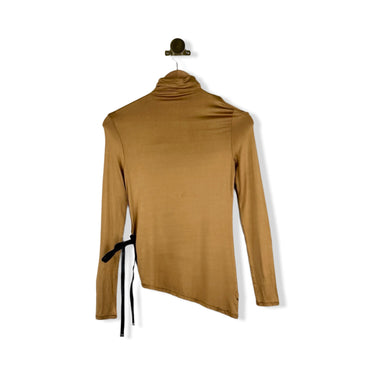 Gianfranco Ferre Asymmetrical Cold Shoulder Top