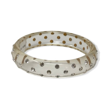 Vintage R.J. Graziano Clear Rhinestone Thin Bangle