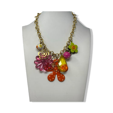 R.J. Graziano Floral Charm Link Chain Necklace