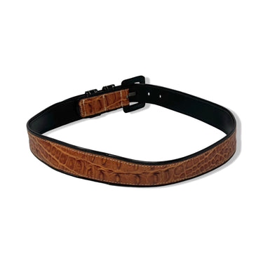 Vintage R.J. Graziano Croc Embossed Contrast Belt