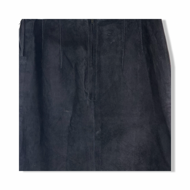 Vintage Melanzona Suede Fringe Skirt