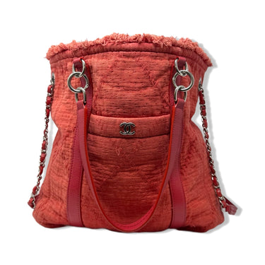 Chanel Canvas Fringe Double Face Deauville Shopping Tote