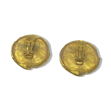 Swirl Rhinestone Clip On Earrings