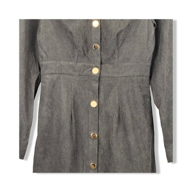 Area Stars Button Up Corduroy Midi Dress
