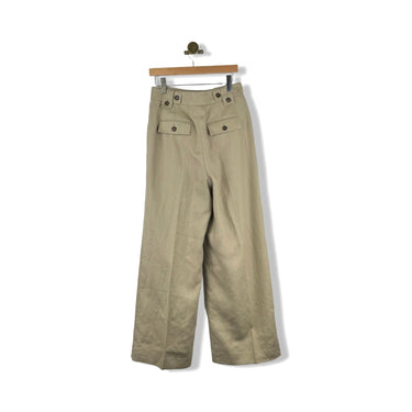 Reiss Leila-Heavy Linen Wide Leg Trousers