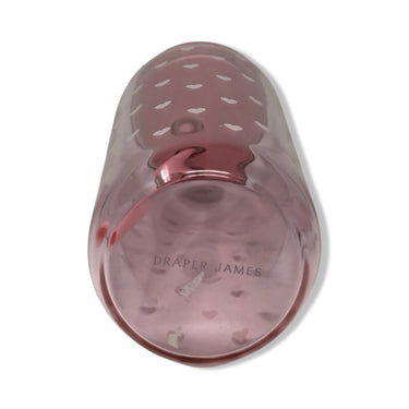 Draper James Heart Glass Tumbler with Straw