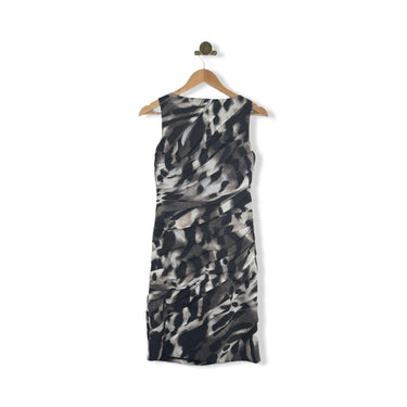 Ann Taylor Patterned Ruched Dress