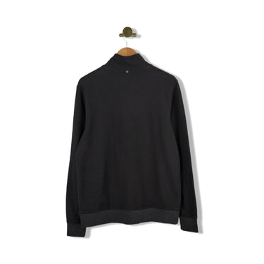 Billy Reid Herringbone Half Zip Sweater