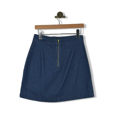 Draper James Button Pocket Denim Mini Skirt
