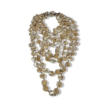 Vintage R.J. Graziano Flat Shell Layered Necklace