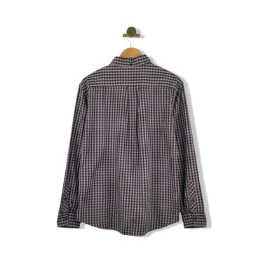 Billy Reid Dark Gingham Button Up Shirt