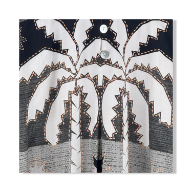 FARM Rio Patterned Puff Sleeve Jumpsuit