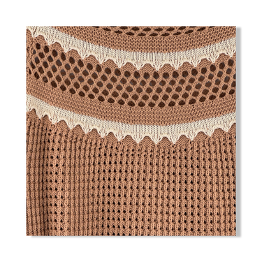 Heartloom Striped Knit Crewneck Sweater