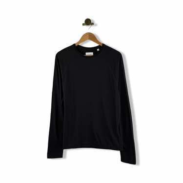 Billy Reid Long-Sleeve Sueded Cotton Crew