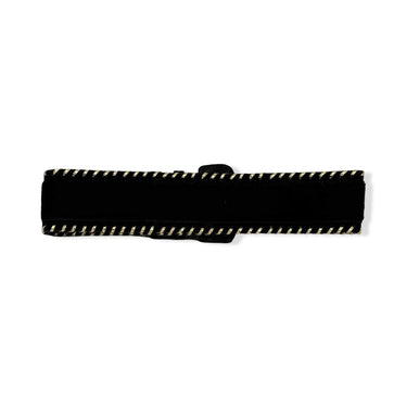 Vintage Metallic Threaded Pony Hair Belt