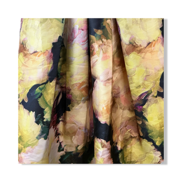 Kay Unger Satin Fit and Flare Dress